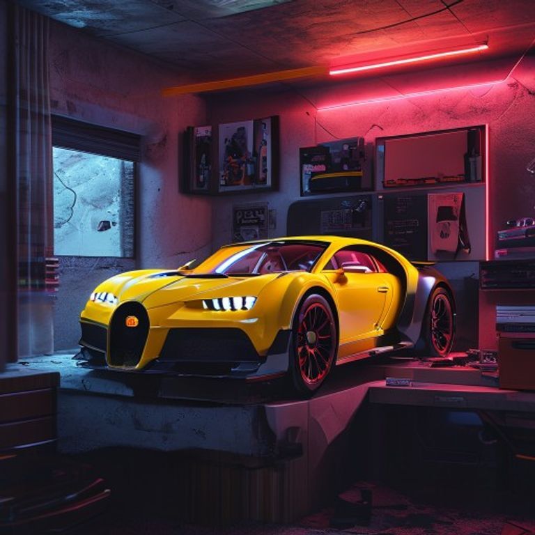 Floating Shelf Mount - Bugatti Bolide