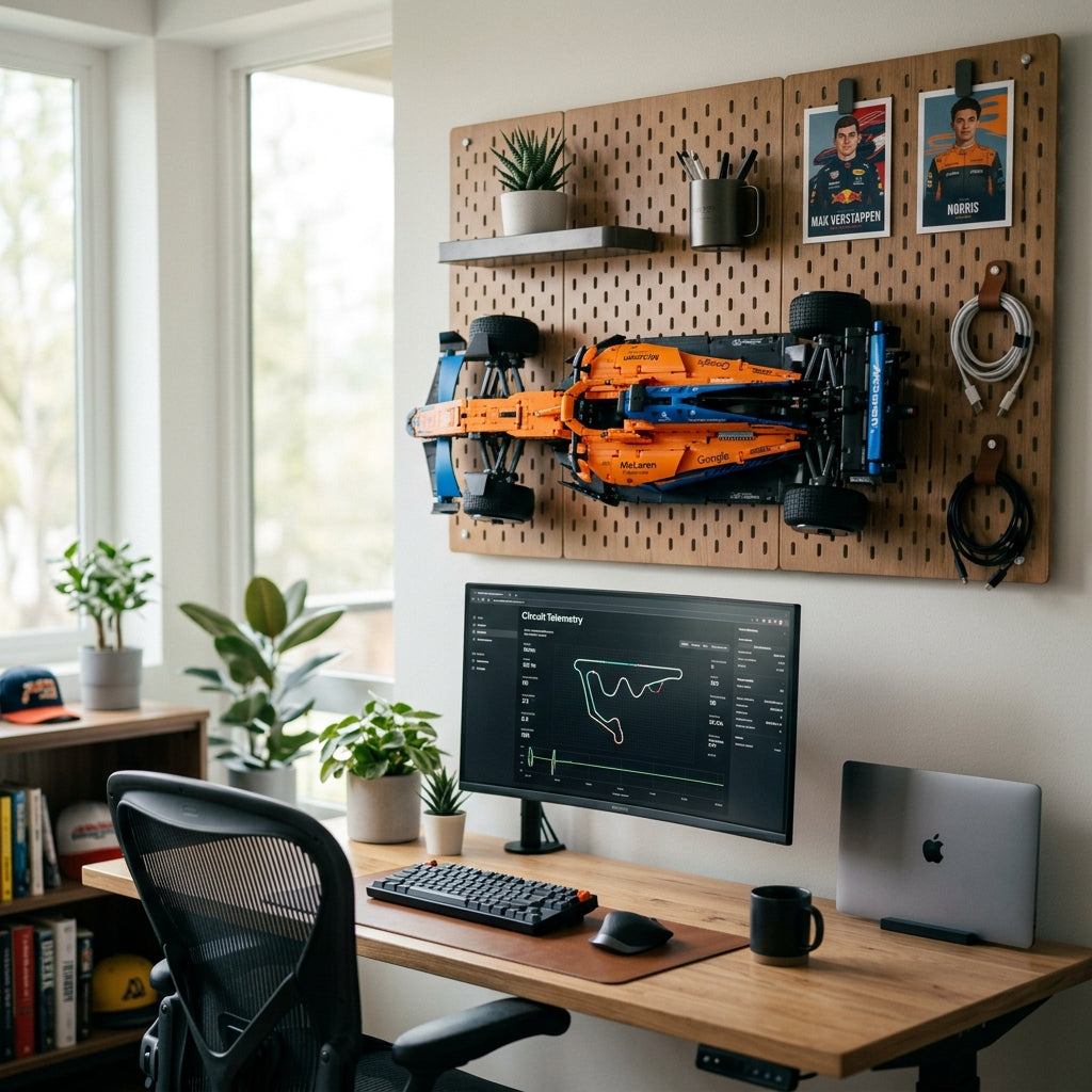 Modular Pegboard Mount - McLaren Formula 1 Race Car